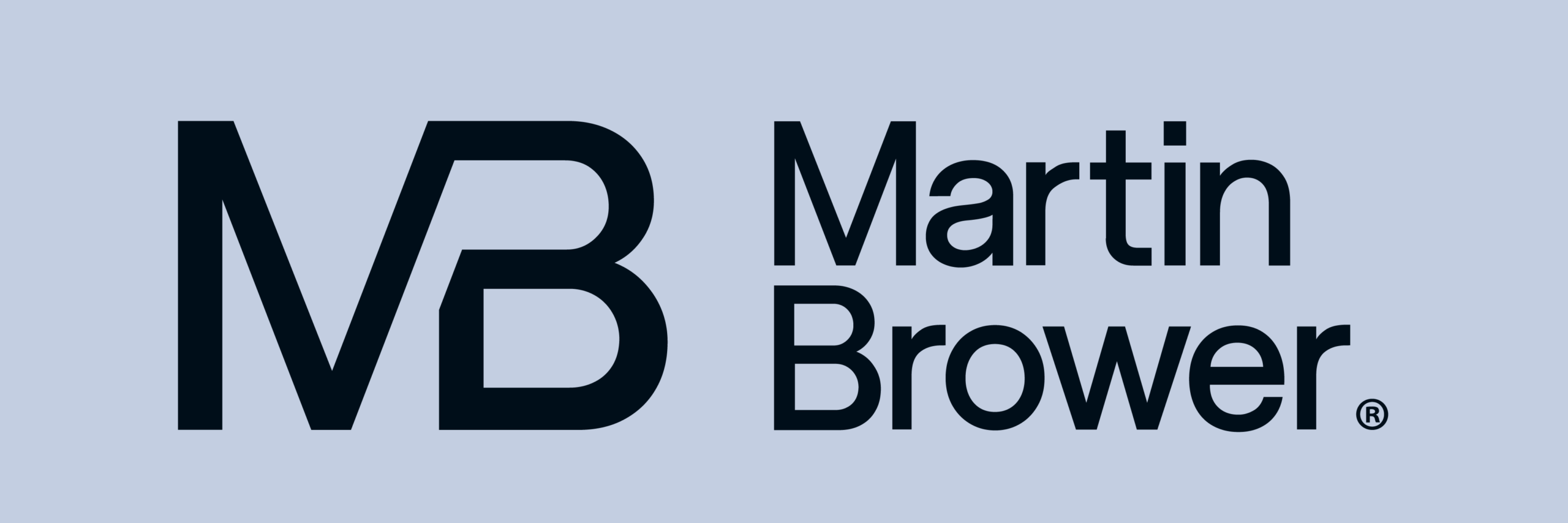 MB Lockup - Dark Blue on Light Blue